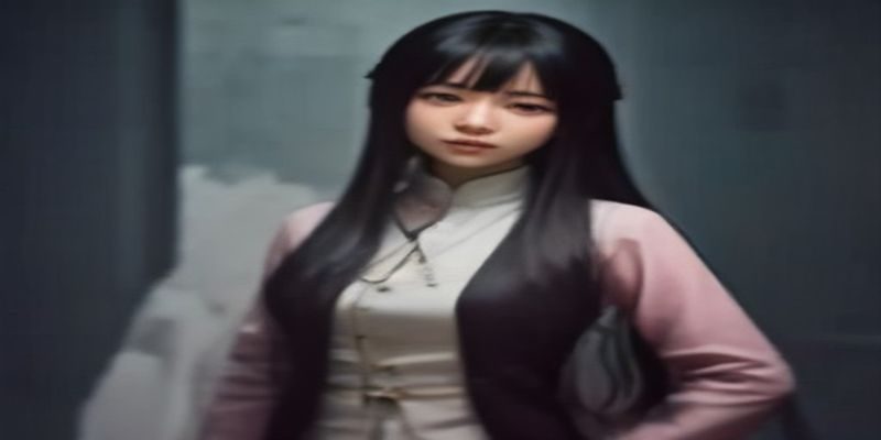 二次元风格福利姬内容创作场景，创作者在明亮工作室拍摄Cosplay写真，色调温暖柔和